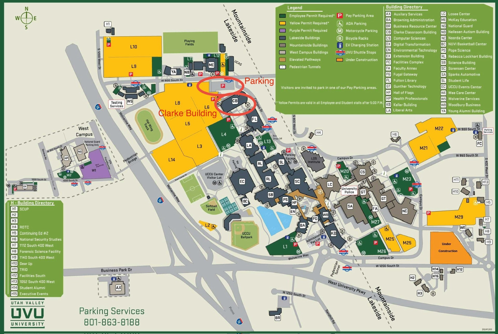 UVU UACE Map